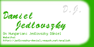 daniel jedlovszky business card